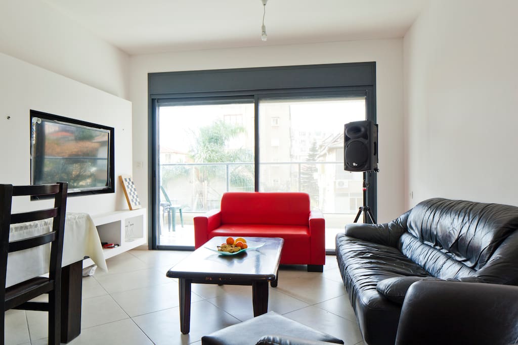 Living room area with comfortable couches. Spacious area to relax