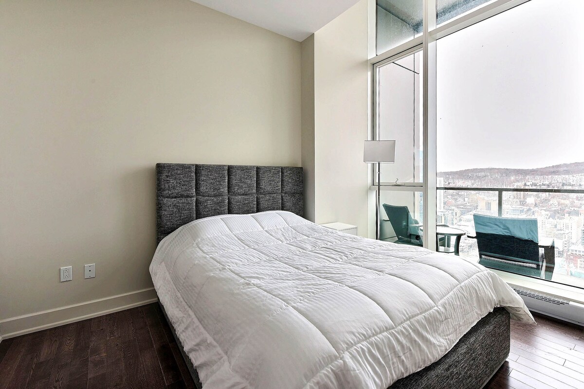 サブペントハウス モントリオールの高級タワー、高い天井 - Airbnb