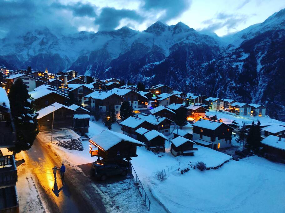 View of Graechen from our balcony on December 27 2017