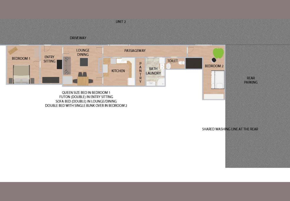 unit 2 plan view of whole unit
