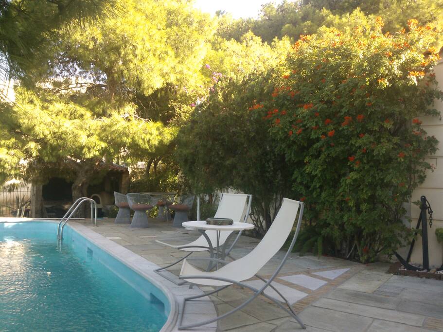 Chill by our lovely pool.