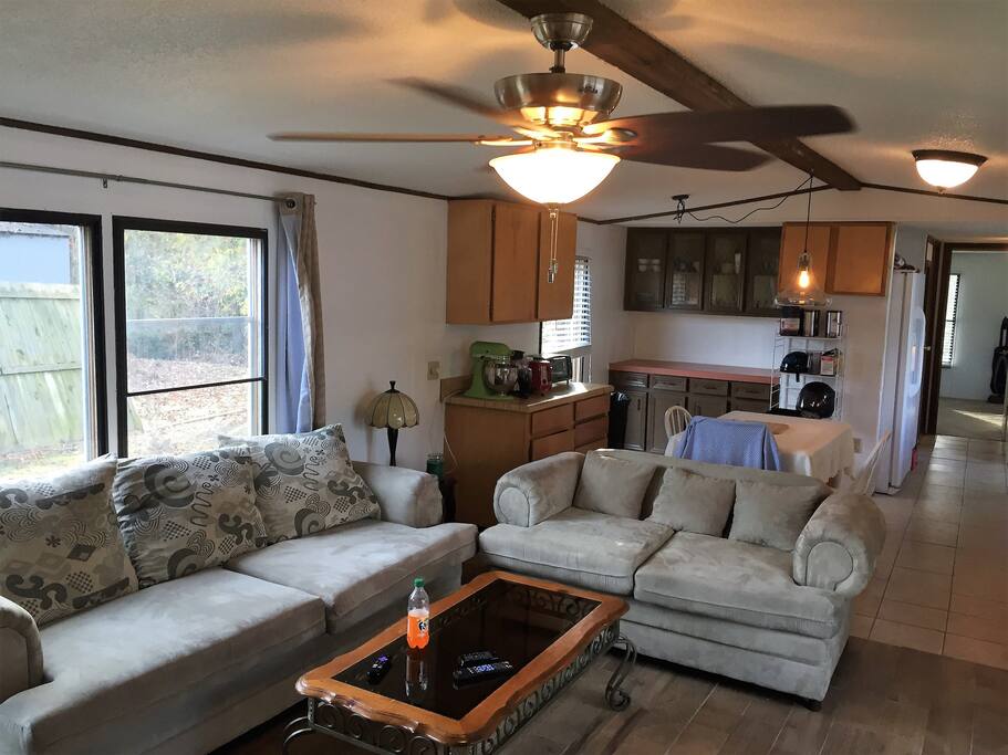 Open and nicely decorated living space