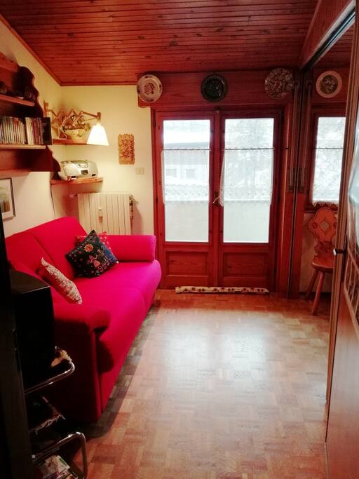 Zona notte con divano-letto
