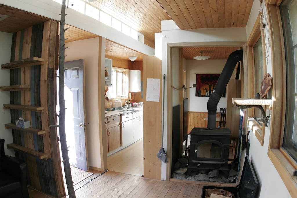 The cabin living space