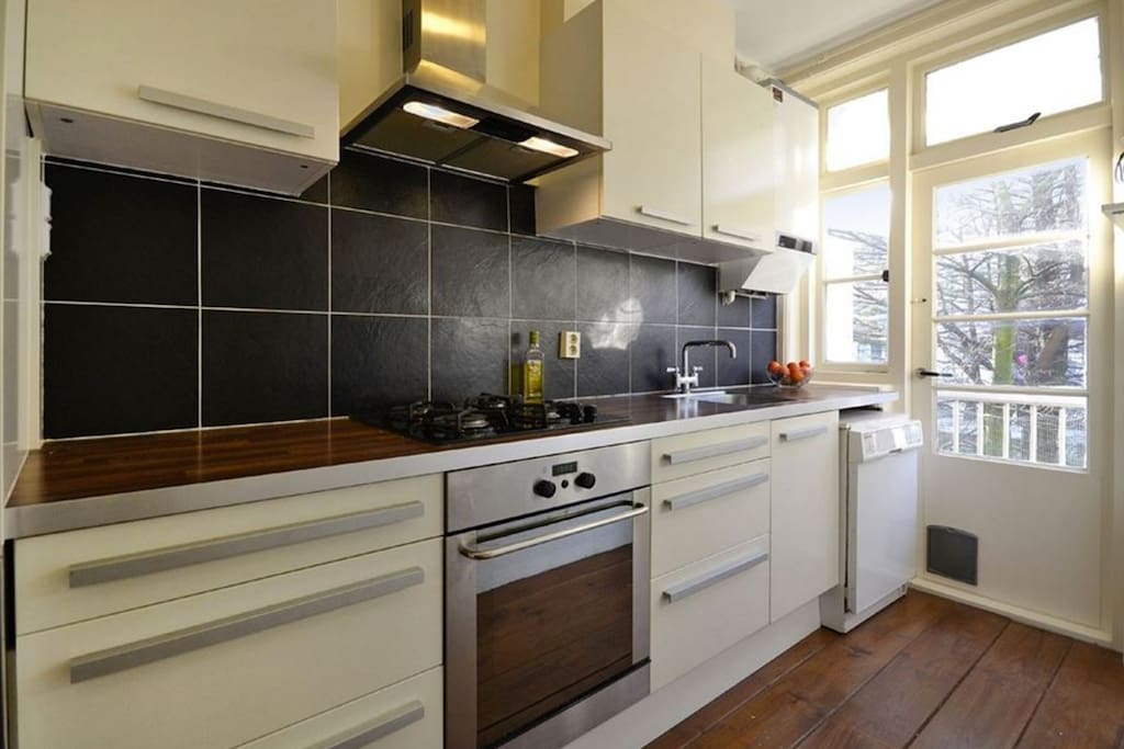Comfortable kitchen with all neccesicitet such as Nespresso-machine, water boiler, fridge, freezer, and dish washer