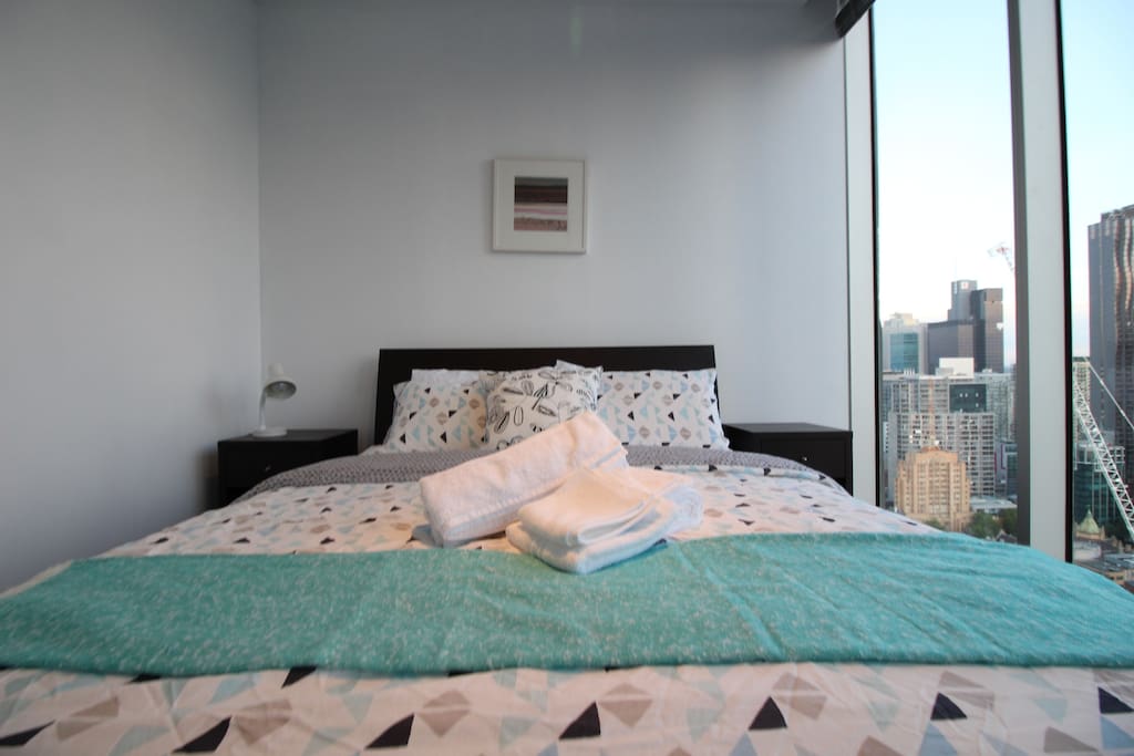 Bedroom with fresh linen