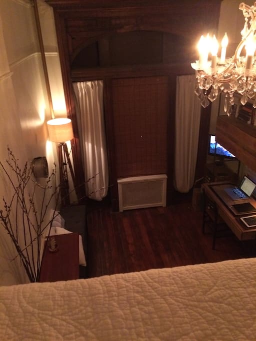 View from loft bed