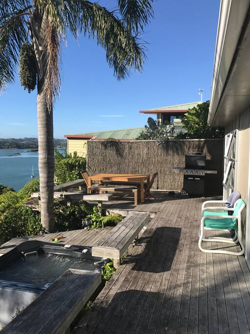 deck and spa