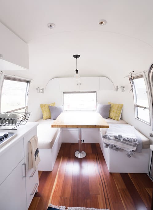 Kitchen table/desk space/second bed