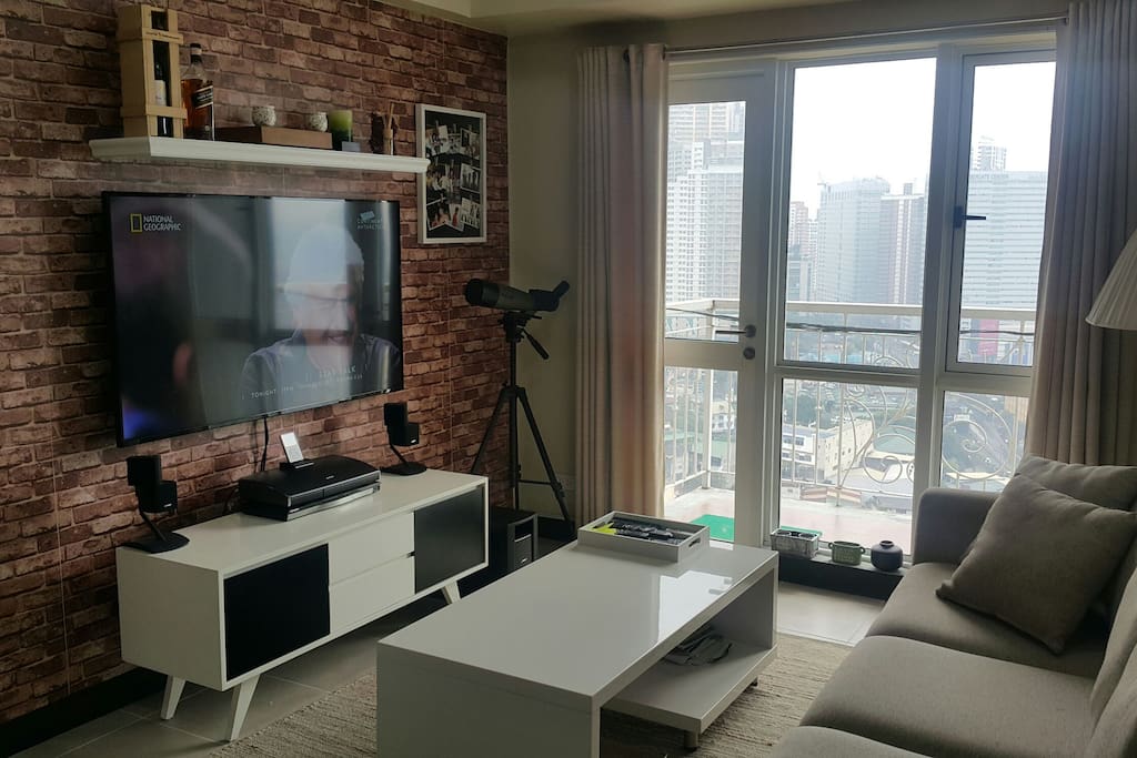 Living area with great view outside.