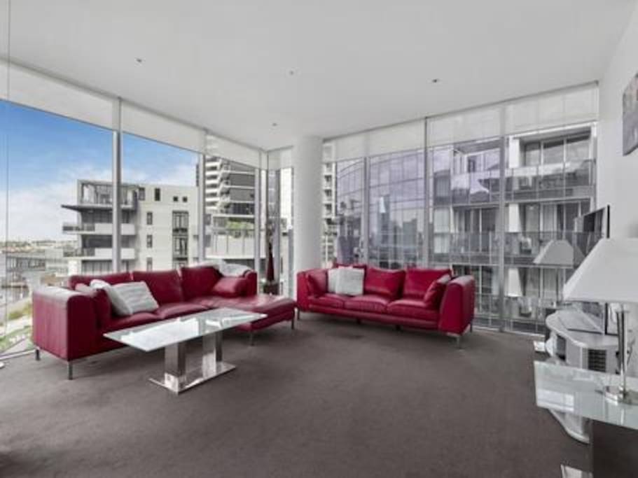 Beautifully furnished third floor apartment with waterfront view.