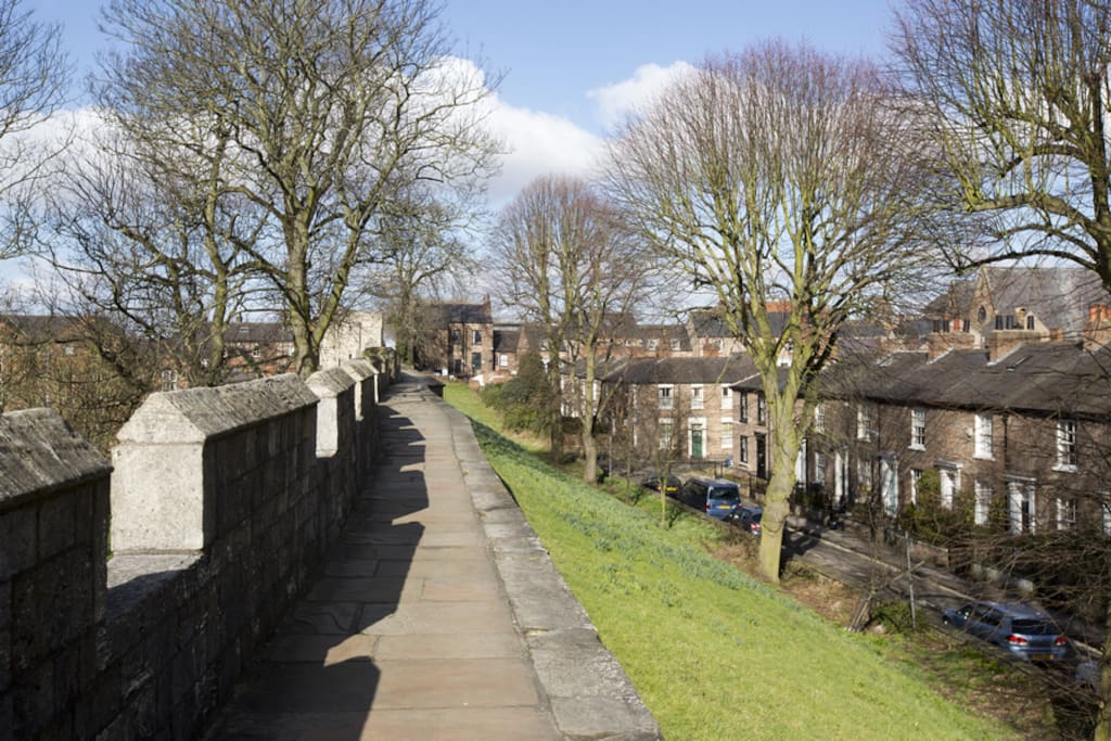 Dewsbury Terrace from York City wall