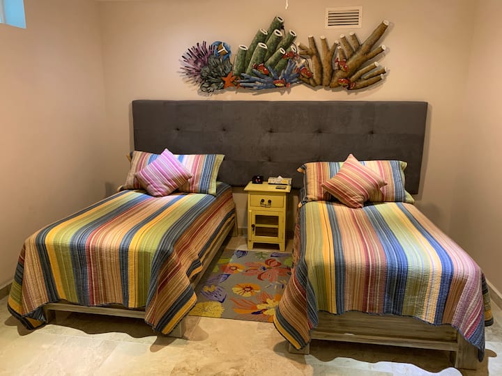 BEDROOM #4 HAS TWO TWINS WHICH CAN BE TOGETHER TO DO A KING SIZE BED