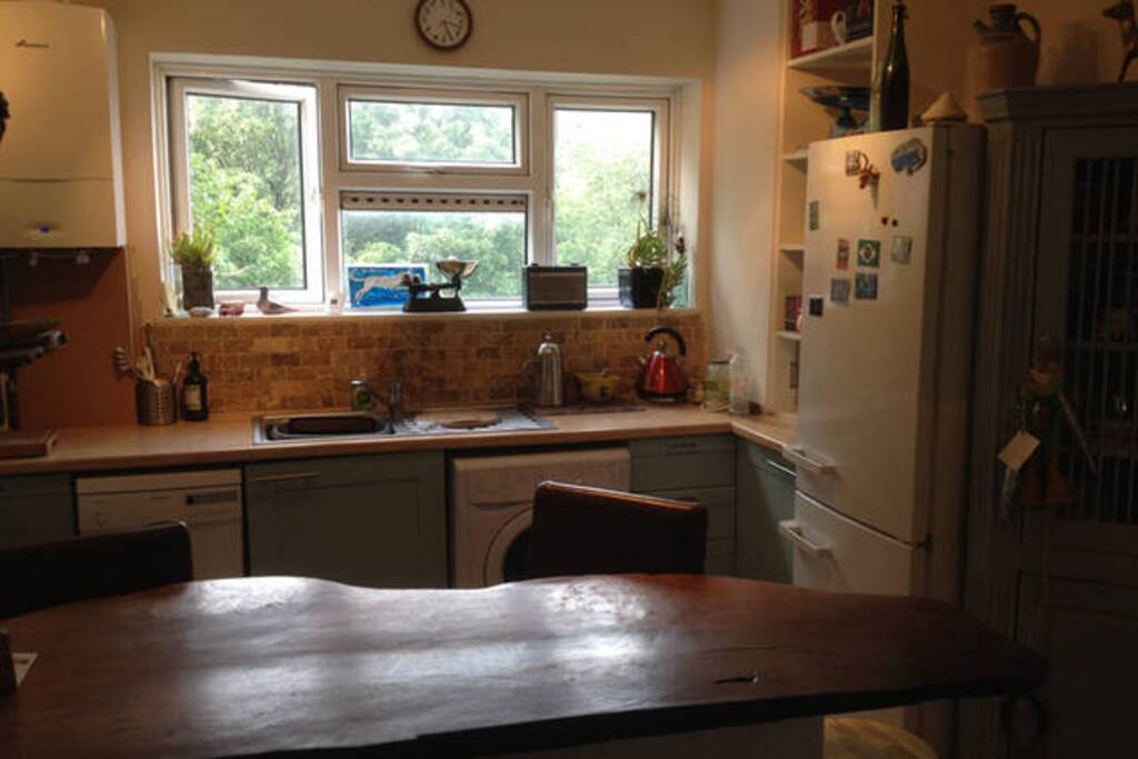 The comunal kitchen