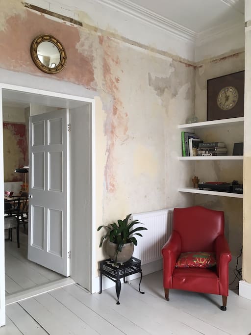 We embraced the fabric of the old Georgian buildings and left the walls bare and stripped