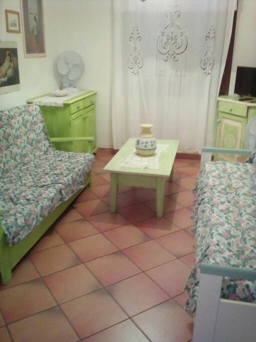 salotto confortevole della villetta
