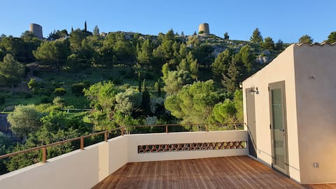 Village house, rooftop, garden and free parking