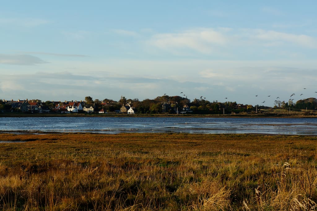 Aberlady from across the bay
