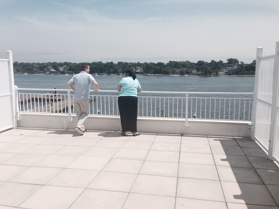 Rooftop terrace pre-furniture