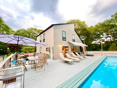 East Hampton Rental w/ Pool, Moments to Amenities