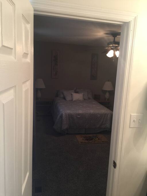 The private bath adjoins the room for extra privacy!