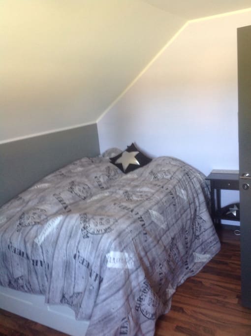 The room with double bed