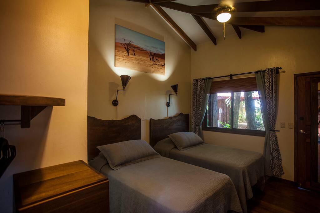 Each of our Cabinas are meant to feel like living natural art. Drawing inspiration from nature, we've used the elements of our area to create a truly unique experience, from our lighting fixtures, to the luxury window treatments, we’ve spared no expense in the details.