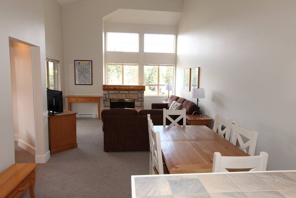 Take a seat in one of the comfy sofas and enjoy loads of natural light!