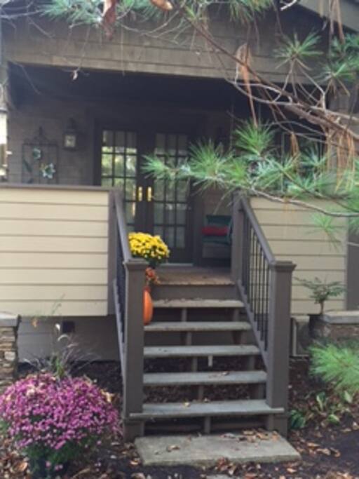 Entrance to cozy cottage