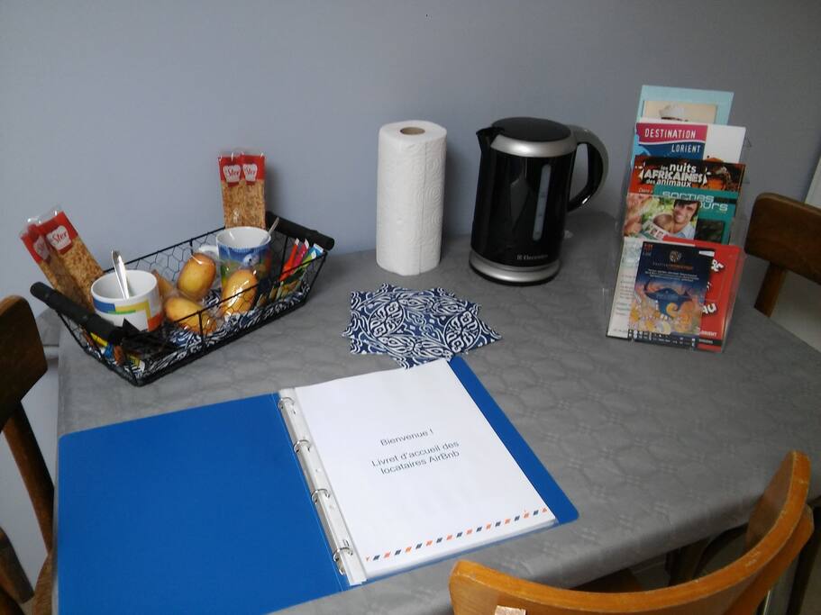 Petit déjeuner et livret d'accueil