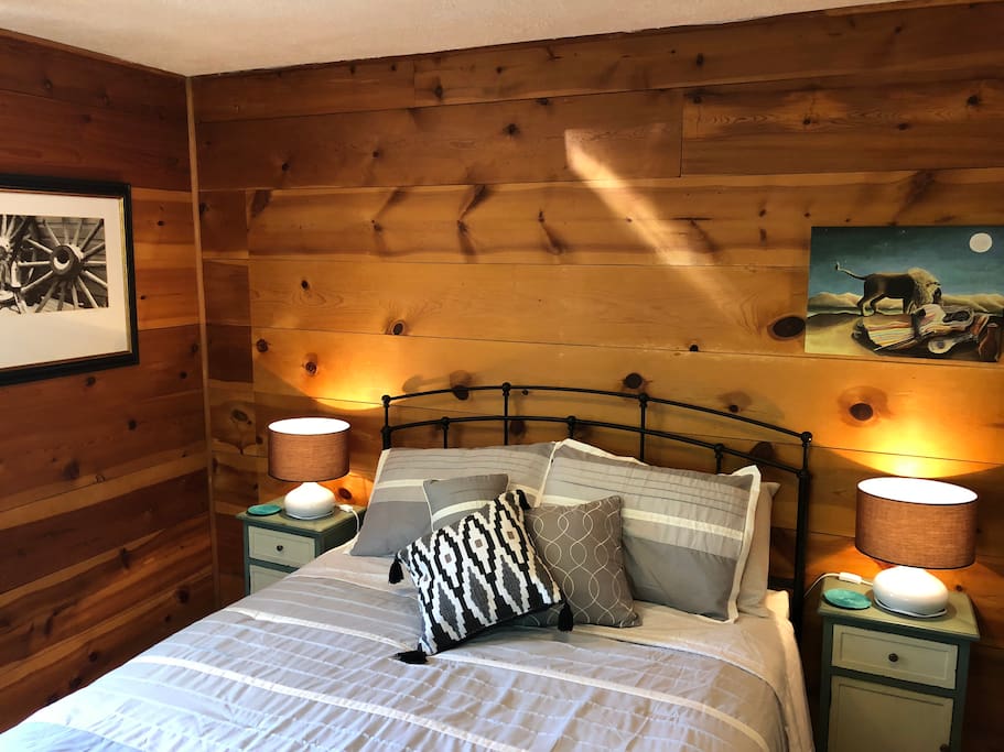 Cozy sunlit master suite. Some believe Eastern positioning of your bed will make you feel that every day is a refreshed new day!