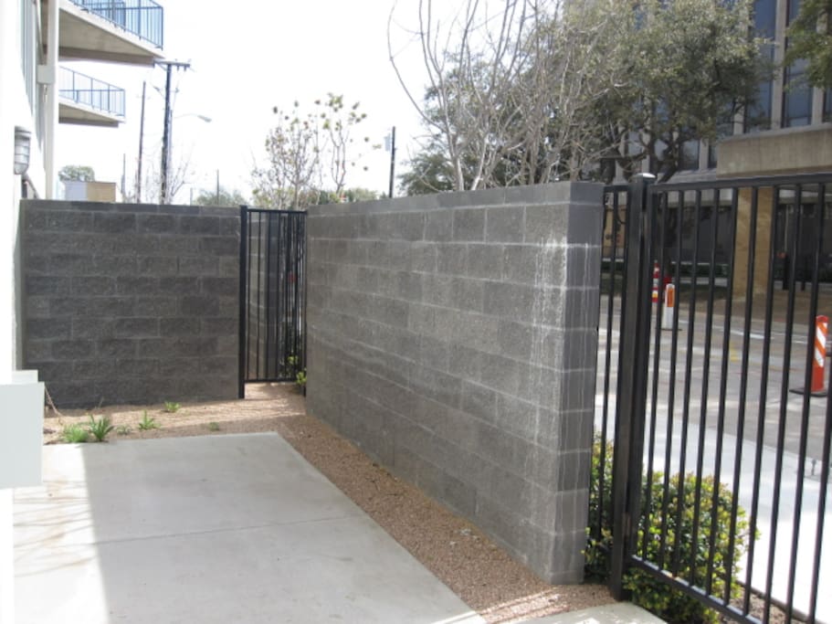 Private Front Patio