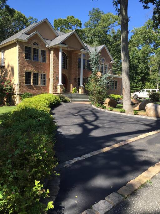 front of home, side angle