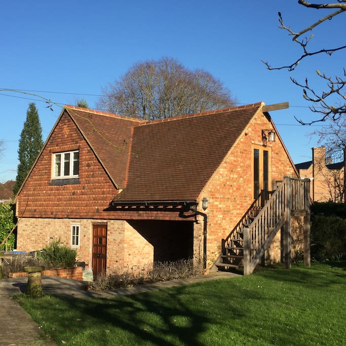 The Coach House with external access staircase.