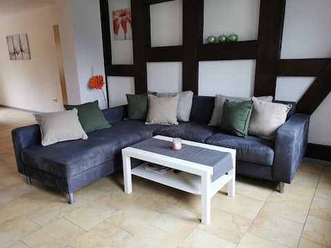 Newly renovated apartment in the foothills of the Harz Mountains