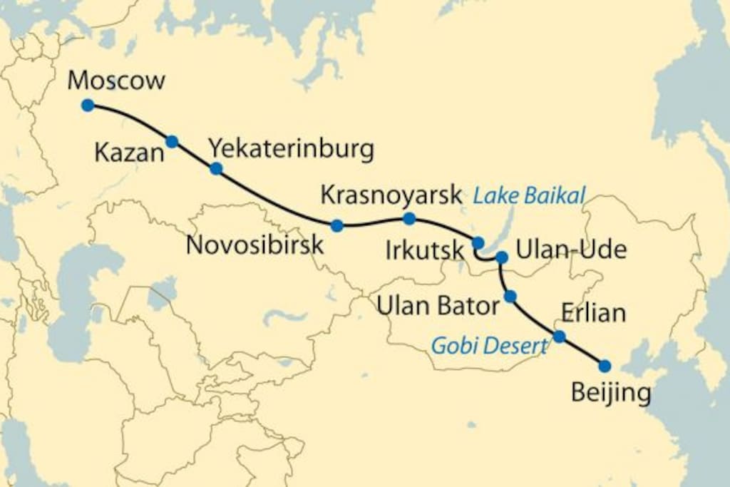 Trans-Siberian route