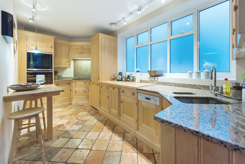 The kitchen will have everything you need in it