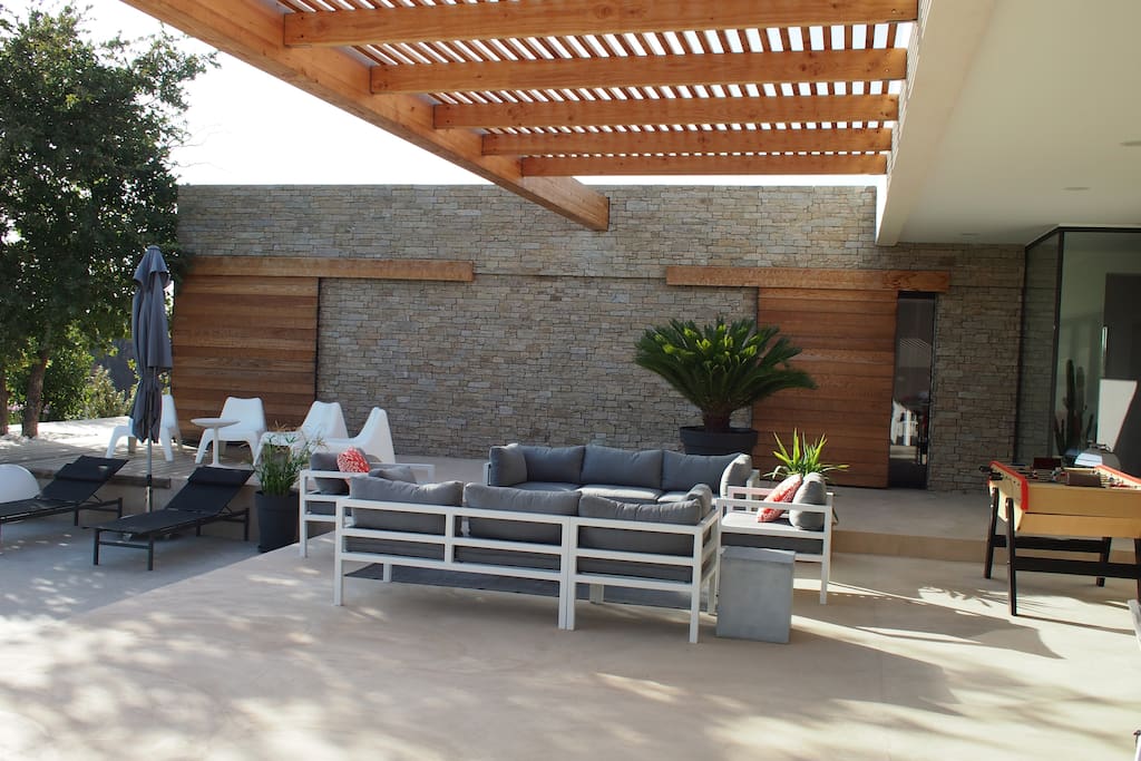 terrasse avec coin salon