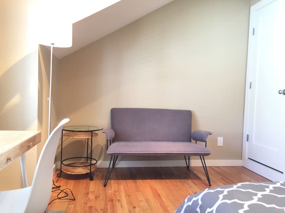 Comfy small couch for relaxing