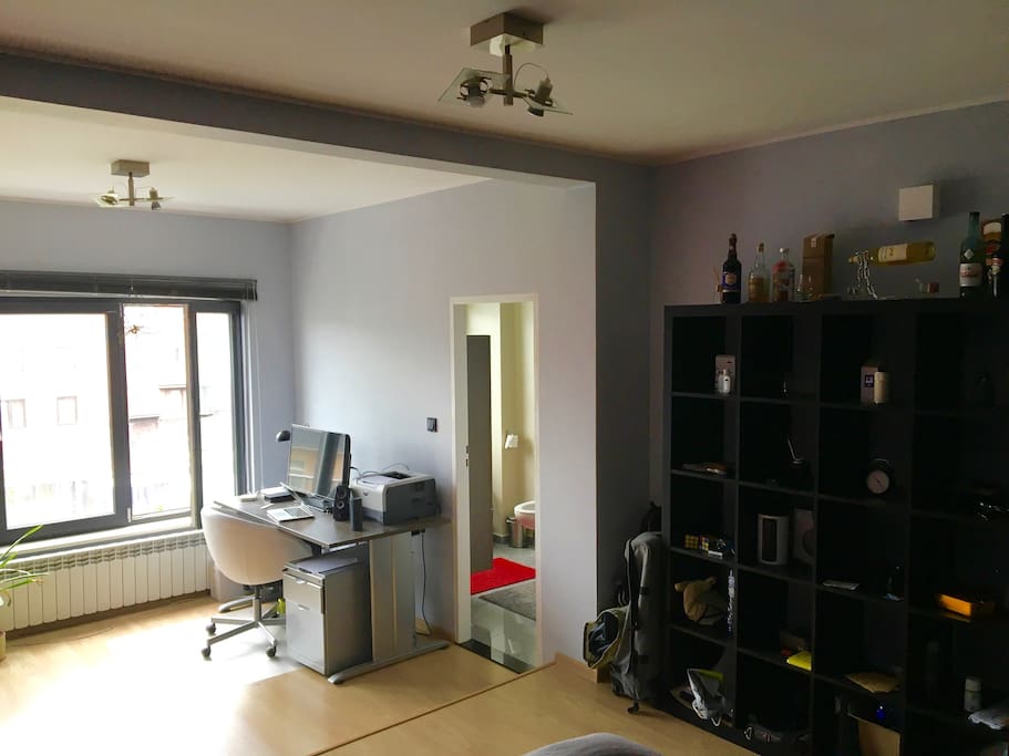 Fully furnished with desk and TV
