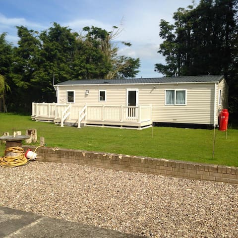 Static Caravan on private garden