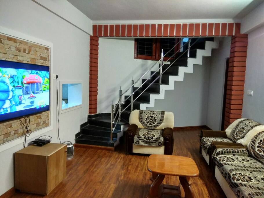Living Room with 50" TV