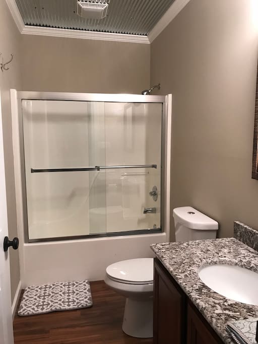 Each bedroom has a private bath