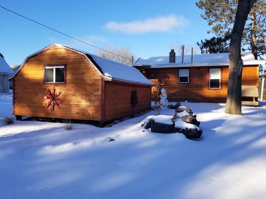 Shed for storage...bikes, skis, etc. waxing bench included!