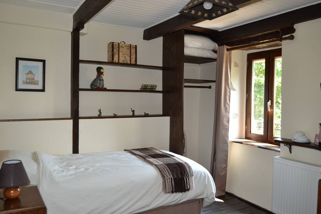 East room - a twin room full of character facing onto fields and open countryside