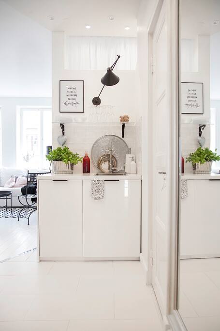 Open kitchen & dishwasher