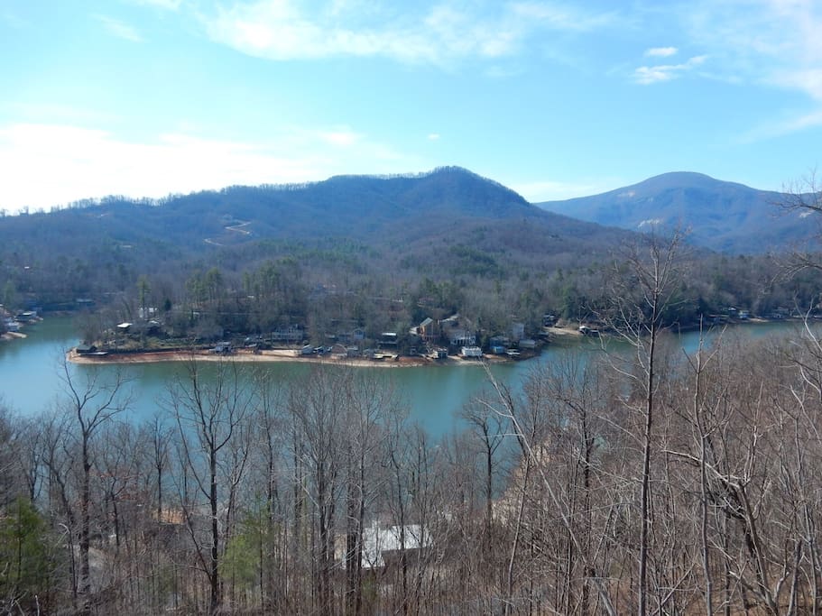 Lake Lure view from the deck