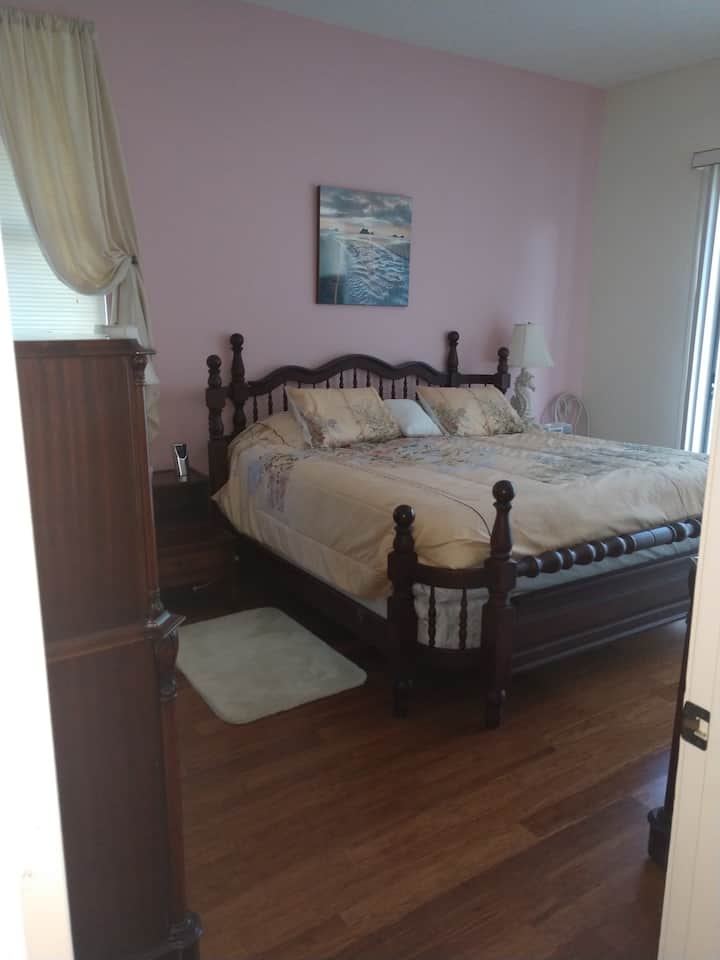 Master with King Bed and on suite.