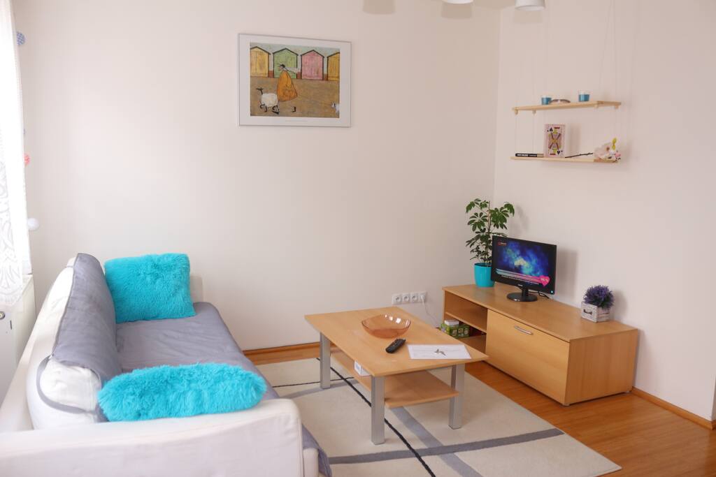 The living room for relaxing