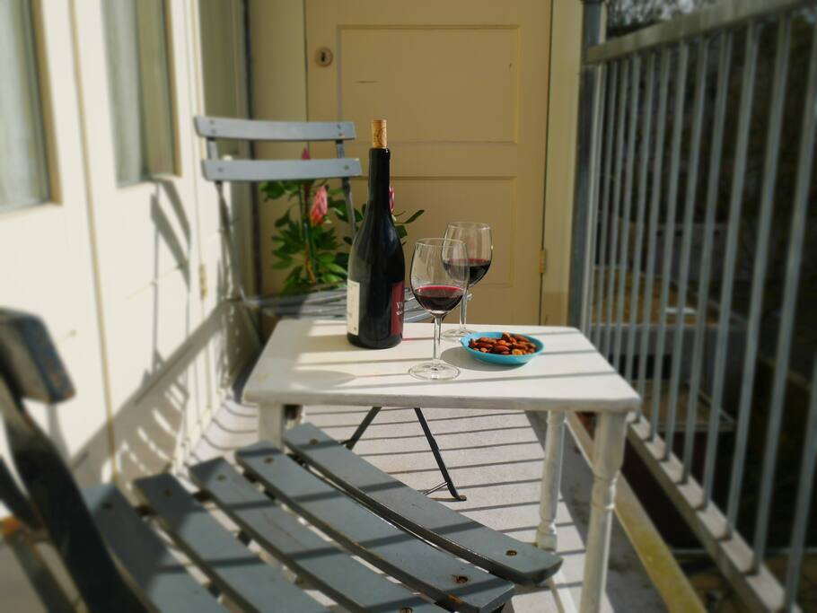 The balcony for sunny afternoons...